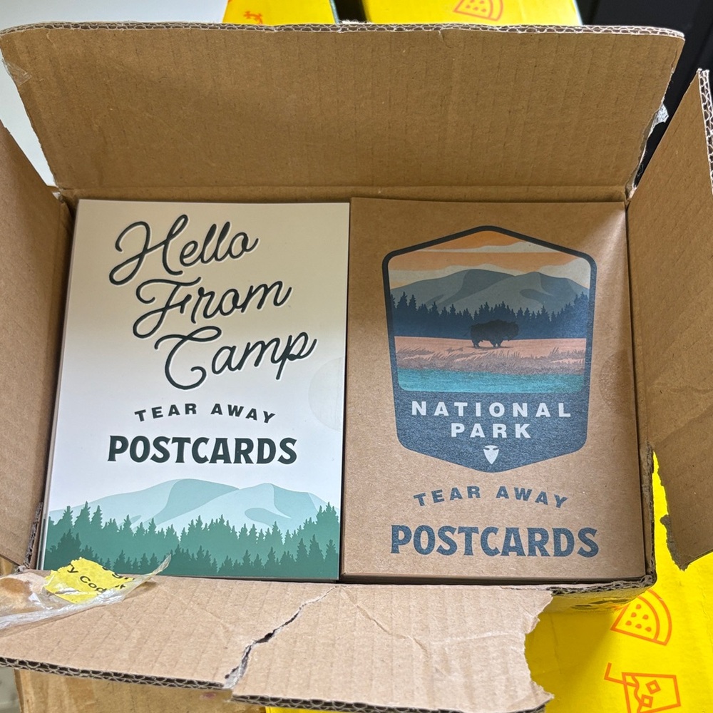 5/$10 Postcards Set - National Park and Camp Designs